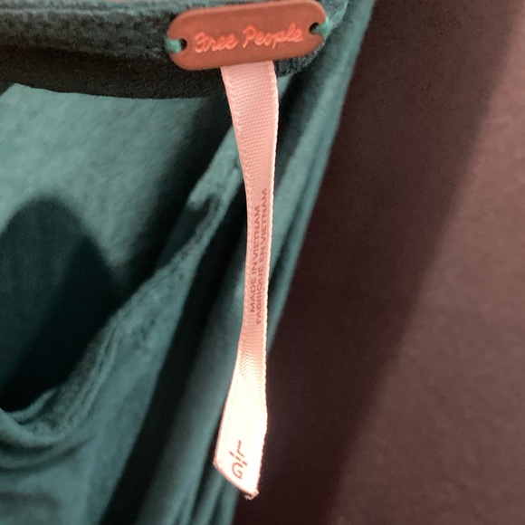 Free People City Lights Cowl Neck Green Top - Picture 3 of 5